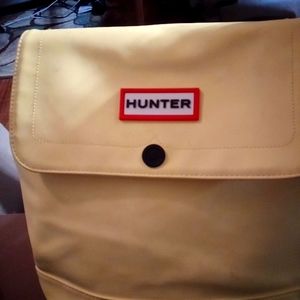 Hunter yellow backpack. ***Some Marks on surface***   Pre loved unisex